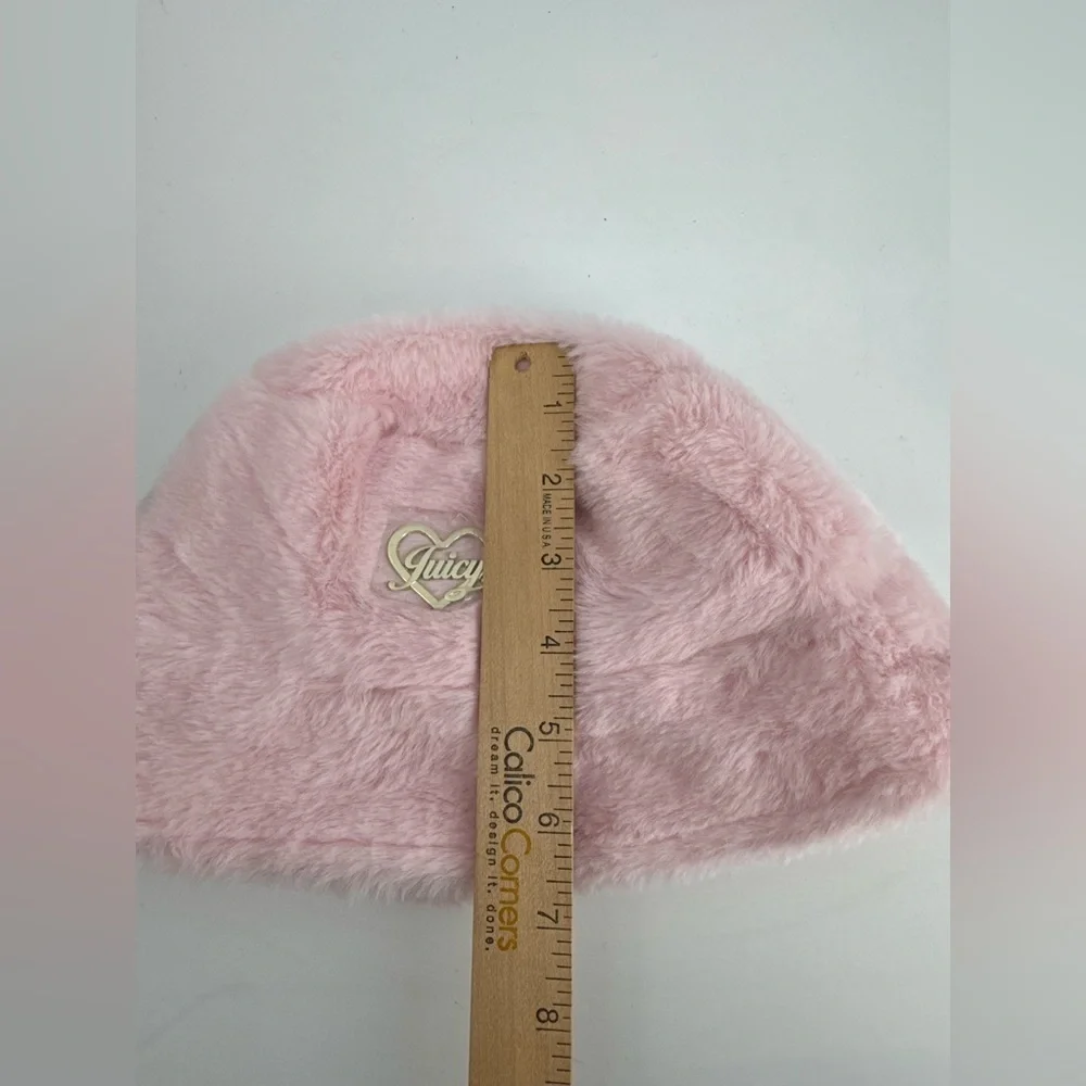 New Juicy Couture™ ~ PALE PINK ~ FAUX FUR Kids' One Size Fits Most Bucket Hat